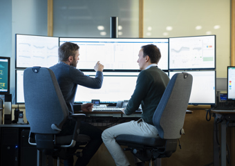 Pressure pipelines in green surroundings